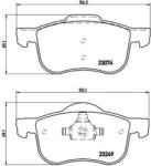 BREMBO fékbetét készlet, tárcsafék P86 020