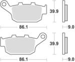 BRAKING fékbetétek, BRAKING (szinterezett keverék CM56) 2 db/csomag - runder - 16 930 Ft