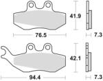 BRAKING fékbetétek, BRAKING (félfém SM1 keverék) 2 db/csomag - runder - 10 585 Ft
