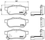 BREMBO fékbetét készlet, tárcsafék P28 025