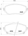 BREMBO fékbetét készlet P83 150