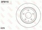 TRW Féktárcsa tömör Ø278mm DF8115