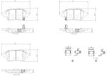 BREMBO fékbetét készlet, tárcsafék P83 178
