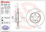 BREMBO Féktárcsa szellőző Ø294mm 09. C349.11