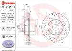 BREMBO fékkorong lyukasztás/belső hűtött Ø288 mm 09.9145. 1x