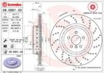 BREMBO féktárcsa perforált/belső hűtéses Ø370mm 09. D901.33
