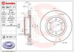 BREMBO féktárcsa belső hűtéses Ø319mm 09. D617.11
