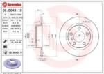 BREMBO Féktárcsa tömör Ø280mm 08. B649.11