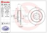 BREMBO Féktárcsa tömör Ø269mm 08. A273.11