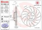 BREMBO fékkorong lyukasztás/belső hűtött Ø395mm 09. D898.23