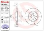 BREMBO Féktárcsa belső hűtés Ø280mm 09. D880.11