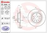 BREMBO Féktárcsa tömör Ø278mm 08. D080.11