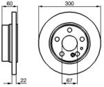 Bosch szellőző féktárcsa Ø300mm 0 986 478 566