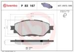 BREMBO fékbetét készlet, tárcsafék P83 167