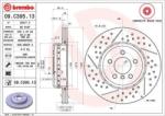 BREMBO Féktárcsa Féktárcsa kétrészes Ø345mm 09. C395.13