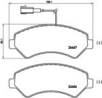 BREMBO fékbetét készlet, tárcsafék P23 136