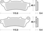 BRAKING fékbetétek, BRAKING (fékbetét SM1 fél-fémes keverék) 2 db/csomag