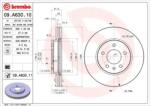 BREMBO Féktárcsa szellőző Ø296mm 09. A630.11