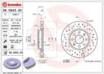 BREMBO féktárcsa perforált/belső hűtéses Ø257mm 09.5843. 3X