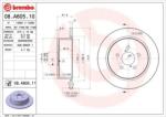 BREMBO Féktárcsa tömör Ø274mm 08. A605.11