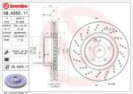 BREMBO fékkorong lyukasztás/belső hűtött Ø330mm 09. A353.11