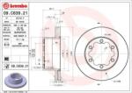 BREMBO féktárcsa belső hűtéses Ø303mm 09. C639.21