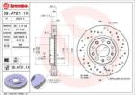 BREMBO fékkorong lyukasztás/belső hűtött Ø281mm 09. A721.1X