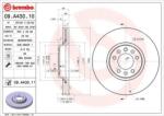 BREMBO Féktárcsa szellőző Ø304mm 09. A430.11