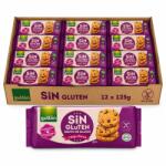 gullón Bax GULLON Biscuiți Chips cu Ciocolată Fără Zahăr și Fără Gluten 125g (12 Pachete/Cutie)