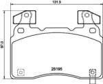 BREMBO fékbetét készlet, tárcsafék P10 064