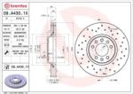 BREMBO Féktárcsa Xtra - fúrt 09. A430.1X