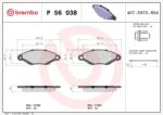 BREMBO fékbetét készlet, tárcsafék P56 038