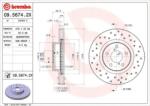 BREMBO fékkorong lyukasztás/belső hűtött Ø276mm 09.5674. 2X