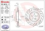 BREMBO Féktárcsa hornyolt/perforált Ø360mm 09. B879.11