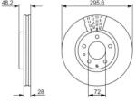 Bosch szellőző féktárcsa Ø295, 7mm 0 986 479 758