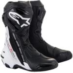 Alpinestars SUPERTECH R VENTED cipő, ALPINESTARS (fekete/fehér, 44-es méret)