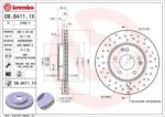 BREMBO féktárcsa perforált/belső hűtéses Ø288mm 09.8411. 1X