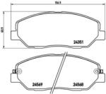 BREMBO fékbetét készlet, tárcsafék P30 036