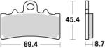 BRAKING fékbetétek, BRAKING (szinterezett keverék CM55) 2 db/csomag - runder - 18 000 Ft