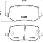 BREMBO fékbetét készlet P30 139