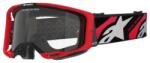 Alpinestars szemüveg VISION 8 LUAR, ALPINESTARS (piros/fekete, átlátszó plexi) 2025