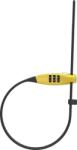 ABUS speciális zárható kábel acél maggal Combiflex (kábelhossz 45 cm, sárga), ABUS