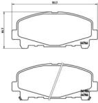 BREMBO fékbetét készlet, tárcsafék P28 043