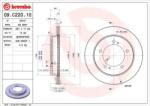BREMBO Féktárcsa szellőző Ø287mm 09. C220.10