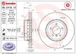 BREMBO Féktárcsa belső hűtés Ø348mm 09. C419.13