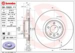 BREMBO Féktárcsa belső hűtés Ø380mm 09. C820.11
