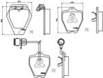 BREMBO fékbetét készlet, tárcsafék P85 038