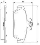 Bosch fékbetét készlet 0 986 424 092