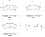 BREMBO féklemez -készlet, tárcsafék P 24 235