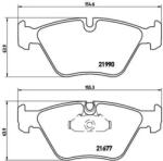 BREMBO fékbetét készlet, tárcsafék P06 065